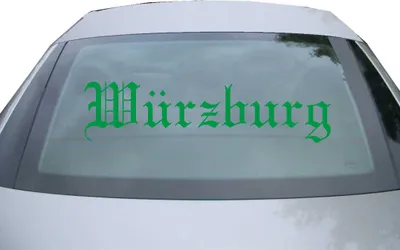 Produktbild von Indigos UG - Aufkleber Heckscheibe & Motorklappe DE6584 - grün - 600x150 mm - Stadt Wilhelmshaven - Auto Scheiben Fenster Heckklappe Tuning Racing JDM - Die cut