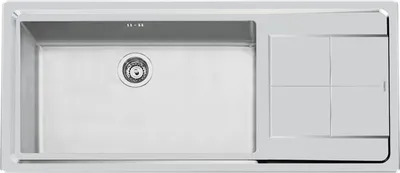 Produktbild von Foster KE 117.1V.SF, Rechteckig, Edelstahl, Edelstahl, 1 Becken, Rechteckig, 710 x 400 mm