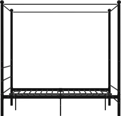 Produktbild von "2026 Aktion"Himmelbett - CLORIS - Doppelbett - Robust und langlebig - Schwarz Metall 120x200 cm - Einfache Montage -   - NeuMöbel5255618