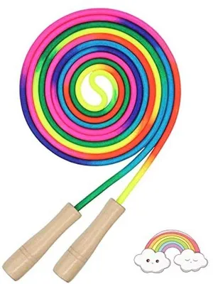 Produktbild von Springseil Kinder mit Holzgriffen in 7 Farben