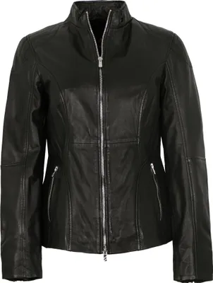 Produktbild von Jilani - Damen Lederjacke Lammnappa schwarz : 40