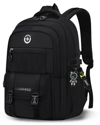 Immagine prodotto di Zaino per ragazzi adolescenti, adatto a laptop da 14", colore nero, capacità 27L, impermeabile