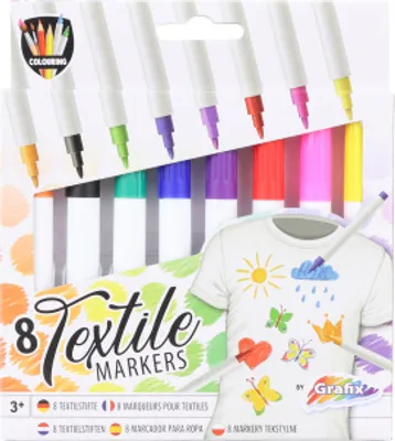 Obrázek produktu pro Fixy na textil 8 ks