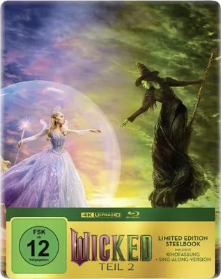 Produktbild von Wicked: Teil 2 - Limitiertes Steelbook A (4K Ultra HD) (+ Blu-ray)