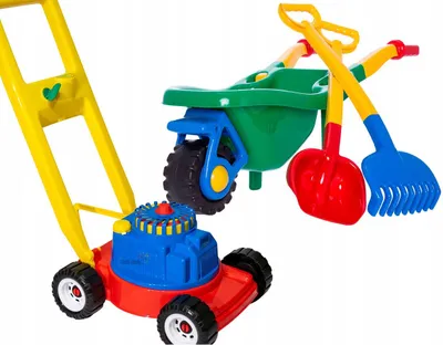 Produktbild von Hemar Große Spielzeug-Muldenkipper mit Rasenmäher Grün