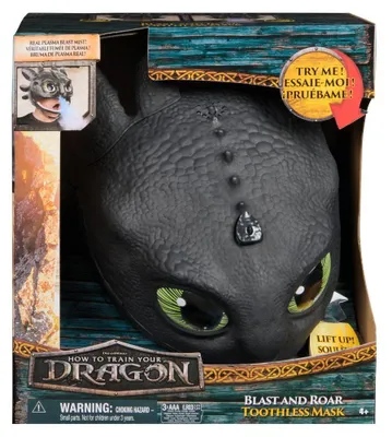 Produktbild von Spin Master – Wie man einen Drachen zähmt: Toothless-Maske mit Geräuschen und Lichtern