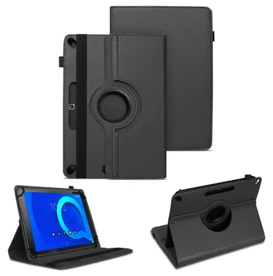 Produktbild von Schutzhülle für Alcatel 3T 10 Tablet Tasche Case Hülle Schutz Cover 360° DrehbarFarben:Schwarz