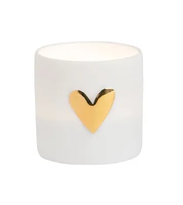 Produktbild von Räder WOLKE SIEBEN Lichter Herz 2er Set gold D.4,5cm, H.4,5cm