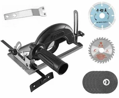 Immagine prodotto di Accessorio universale per smerigliatrice angolare con regolazione della profondità di taglio da 0 a 40 mm per coppe da 100-125 mm