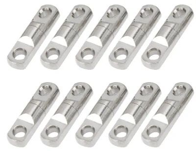 Produktbild von 10 Stück 9-mm-Angelwirbelverbinder aus Edelstahl, Karabinerhaken, Rollwirbelverbinder für Angelzubehör