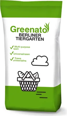 Produktbild von Rasensamen Greenato Berliner Tiergarten 5kg Zierrasen Rasen Grassamen Rasensaat Gras - Packungseinheit wählbar von 1-30kg