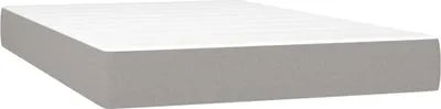 Produktbild von vidaXL Taschenfederkernmatratze Mittel Hellgrau 120x200x20 cm Stoff