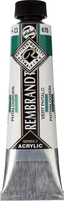 Immagine prodotto di Rembrandt colore acrilico tubo 40 ml verde ftalo 675