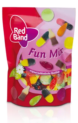Obrázek produktu pro Red Band Fun Mix lékořice a ovocné žvýkačky 200g