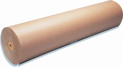 Produktbild von Clairefontaine 4x Kraftpapier gerippt 60g, Rolle 50x1m Kraft braun 595771C