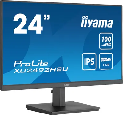 Immagine prodotto di Iiyama XU2492HSU-B6 IIYAMA 60,5 cm (23,8") XU2492HSU-B6 16:9 HDMI+DP+4xUSB IPS al dettaglio