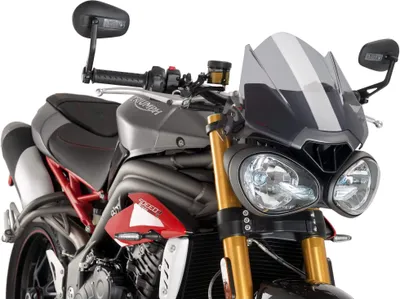 Image de PUIG naked sport screen smoked clear ABE approved for Triumph