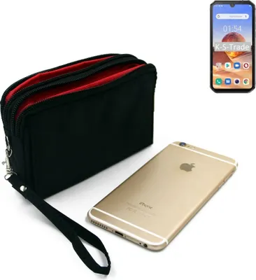 Produktbild von K-S-Trade Schutz Hülle Handy Hülle kompatibel mit Blackview BV9900E Gürteltasche Travelbag Handytasche mit Zusatzfächern, schwarz