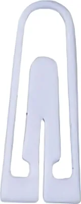 Produktbild von Alco Briefklammer Plastik 26mm weiß 1000 Stück