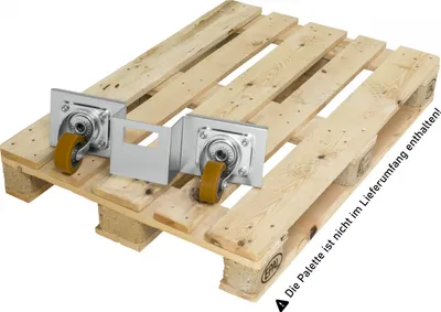 Produktbild von Kongamek Palettenroller verzinkt mit 2000kg Tragkraft für Euro-Paletten 1200x800mm
