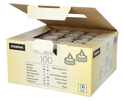 Produktbild von Teelichte Ø 38 mm · 22 mm weiss · mit langer Brenndauer 8 h