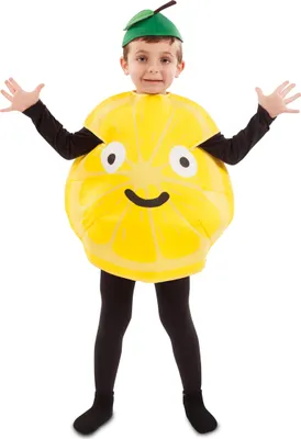 Produktbild von Lustiges Zitronen-Kinderkostüm bunt - 74 (0-6 Monate)