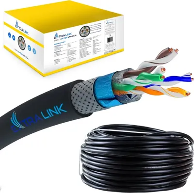 Produktbild von Extralink CAT5E SFTP (SF/UTP) V2 Externí Síťový kabel s krouceným párem 305M