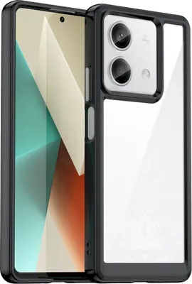 Zdjęcie produktu dla Etui Outer Space Case z żelową ramką do Xiaomi Redmi Note 13 5G - czarne