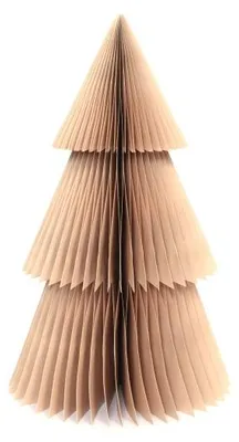 Only Natural – Wabenpapier-Weihnachtsbaum – Rosa – 45 cm – Ansicht 1