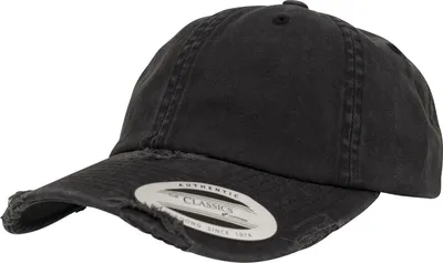 Produktbild von Flexfit By Yupoong Low Profile Destroyed Baseballkappe RW7573 (Einheitsgröße) (Schwarz)