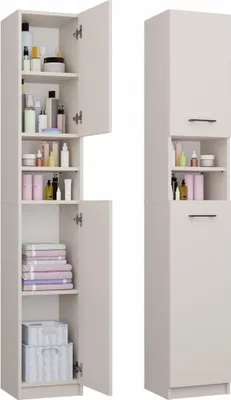 Zdjęcie produktu dla Szafka Łazienkowa Słupek Marbela Kaszmir Beż 1.0 32 cm