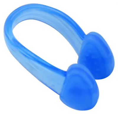 Imagen del producto de Pinza nasal para nadar, impermeable, de gel de silicona suave. Ideal para surfear. Protector azul