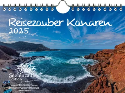Produktbild von Reisezauber Kanaren DIN A5 Wandkalender für 2025 Kanaren Spanien Urlaub Strand Meer Reise - Seelenzauber