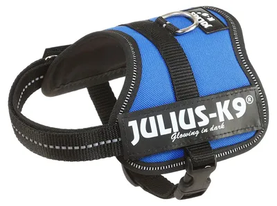 Obrázek produktu pro Postroj pro psy Trixie Julius-K9 Baby XS TX734 (30-40 cm/18 mm) (modrý)