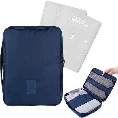 Produktbild von Hemdentasche Hemdentasche Kleidertasche - Wasserdichtes Nylon - 36 x 4 x 26 cm - Blau