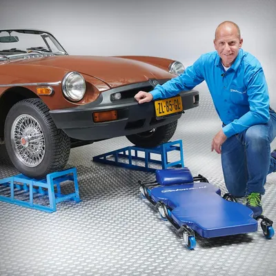Productafbeelding van Combivoordeel: oprijbokken XXL + garage ligkar
