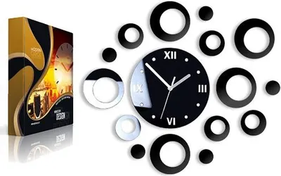 Produktbild von ModernClock, Quarzuhr, wanduhr modern, Ring uhr