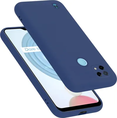 Produktbild von Cadorabo Schutzhülle für Realme C21 Hülle in Blau Handyhülle Case Cover TPU Etui