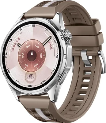 Obrázek produktu pro Hybridní řemínek pro Huawei Watch GT 6 46mm Silicone Nylon Design Replacement Brown