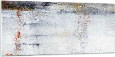 Produktbild von Bilder auf glas - Einteilig - Abstraktion weiß verschwommen - 120x50cm - Glasbilder - Wandbilder - Bilder - Wanddekoration aus Glas - Glas Bilder - Wandbild auf Glas - GAB120x50-4535