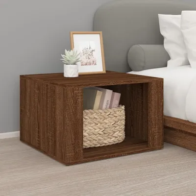 Obrázek produktu pro vidaXL Noční stolek hnědý dubový 57x55x36 cm výrobek ze dřeva