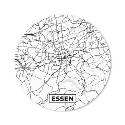 Produktbild von MuchoWow® Mauspad Mousepad Karte - Essen - Stadtplan 40x40 cm - Mousepads - Maus Mat - Pad - Mausunterlage - Schreibtisch Accessoires