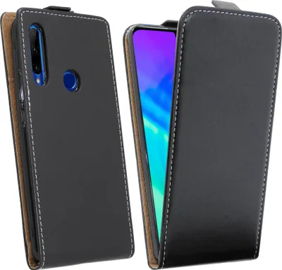 Obrázok produktu pre cofi1453® Flipové puzdro kompatibilné s mobilným telefónom HONOR 20 LITE Vertikálne skladacie ochranné puzdro Flip Cover Black