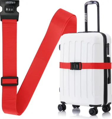 Immagine prodotto di Cinghia per valigie Flexot® con lucchetto a combinazione - Cinghie per valigie, cinghie per valigie da viaggio, cinghie di fissaggio per valigie da viaggio, cinghie per bagaglio a mano e trolley