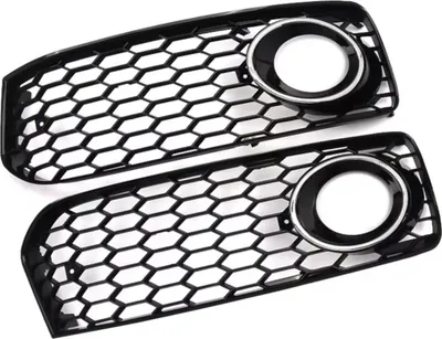 Immagine prodotto di Griglia anteriore - Per Audi A5 S-Line/S5 B8 RS5 (2008-2012) - Honigraat Mistlichtgrille - Nero/Cromo - Accessori auto