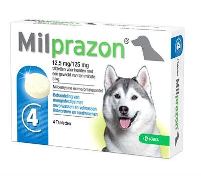 Produktbild von Krka Milprazon Ontwormingstabletten Hond