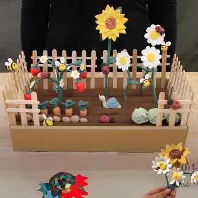 Image de Kit de bricolage modeler un parterre de jardin, matériel et instructions inclus