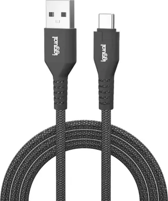Zdjęcie produktu dla iggual IGG319888, 1 m, USB A, USB C, Czarny