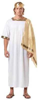 Immagine prodotto di Costume da imperatore romano antico bianco-oro - Taglia unica (42)
