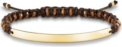 Produktbild von LBA0056-894-2-L21v Love Bridge Armband braun vergoldet LBA0056-894-2-L21v Thomas Sabo